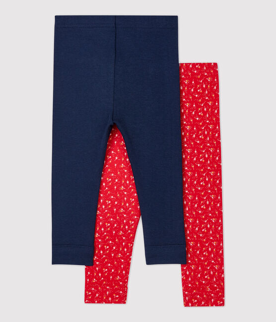 Lot 2 leggings en coton bébé. variante 1