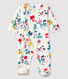 Surpyjama à imprimé fleuri bébé fille en polaire