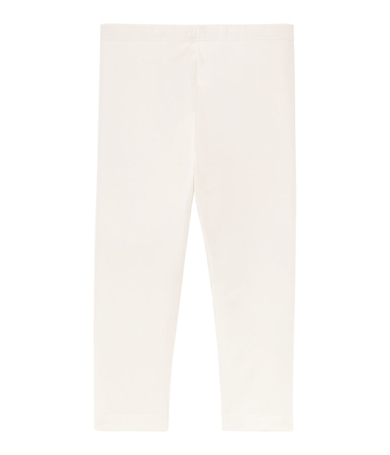 Legging court enfant fille blanc MARSHMALLOW