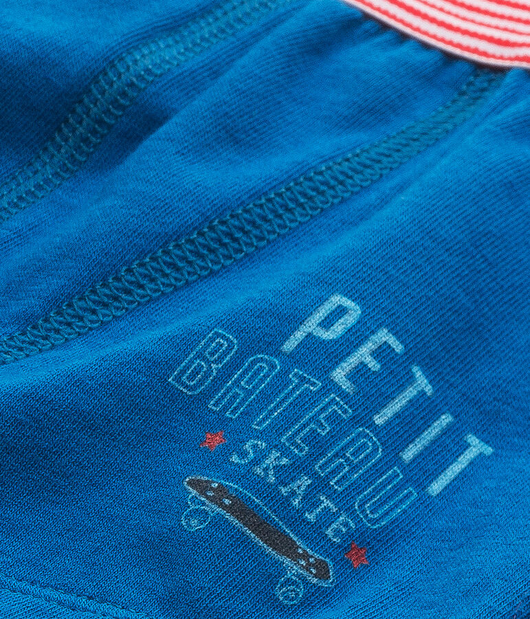 Boxer gar&ccedil;on &agrave; motif bleu Mykonos