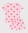 Pyjama short enfant en coton imprimé cœurs MARQUISE/ PEACHY
