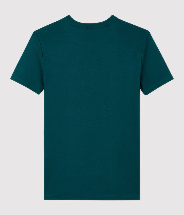 T-shirt col rond iconique en coton Femme vert
