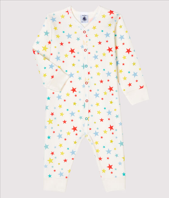 Slaappakje zonder voetjes van tubic baby wit MARSHMALLOW/wit MULTICO