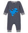 Lang pakje met marinestreep babyjongen blauw SMOKING/wit MARSHMALLOW CN