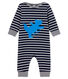 Lang pakje met marinestreep babyjongen