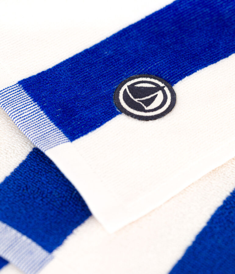 SERVIETTE DE PLAGE RAYEE EN BOUCLETTE EPONGE multicouleur