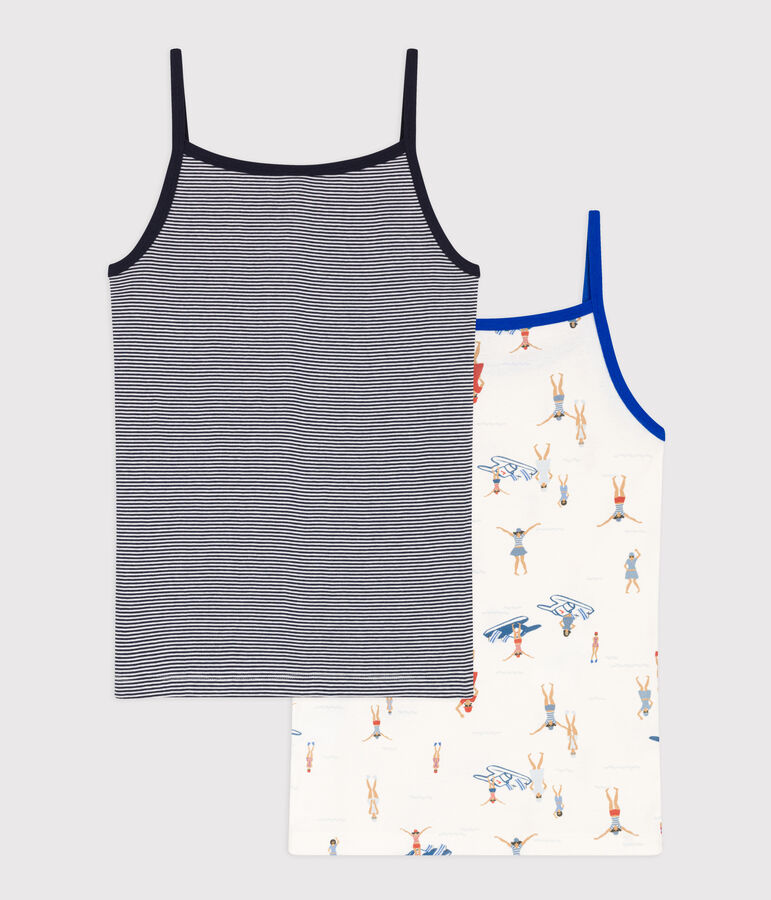 Chemises &agrave; bretelles en coton Femme multicouleur