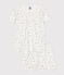 Pyjama short enfant en coton fruits blanc MARSHMALLOW/blanc MULTICO