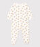 Pyjama bébé bonnets en molleton blanc MARSHMALLOW/blanc MULTICO