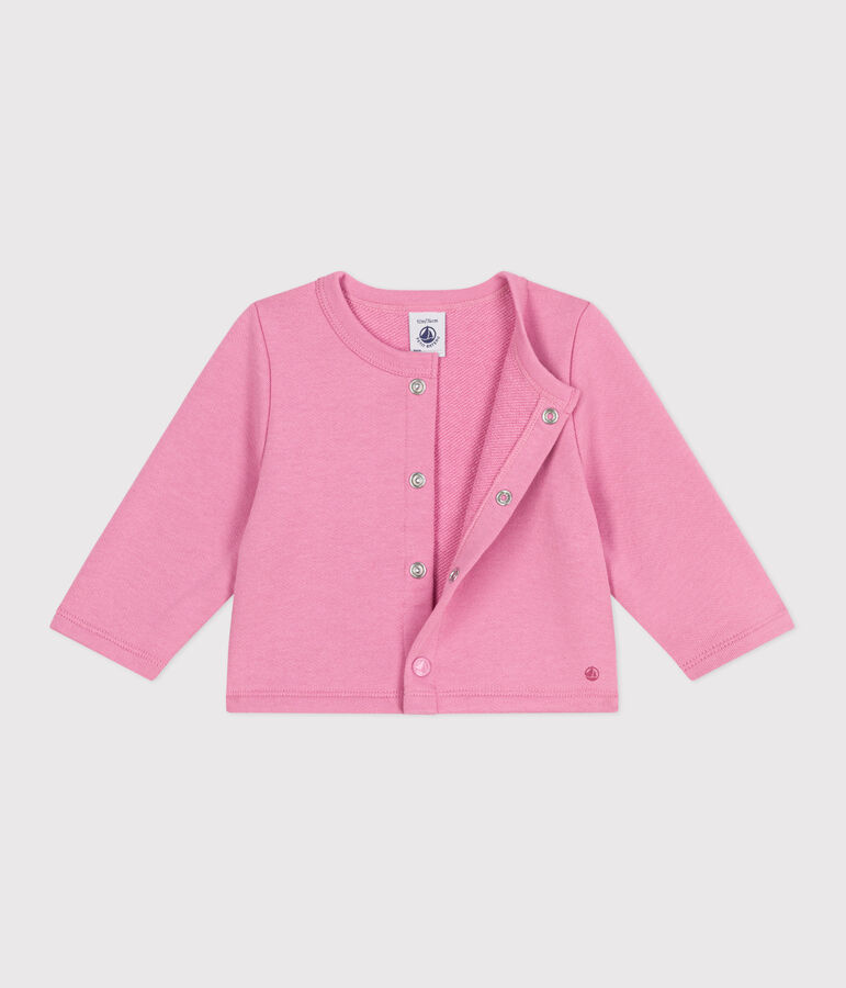 Effen katoenen babyvestje roze