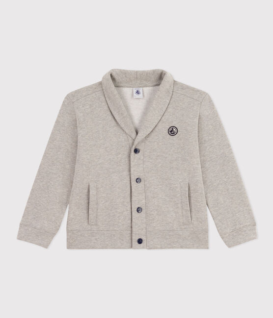 Katoenen jongensvest grijs CHATON CHINE