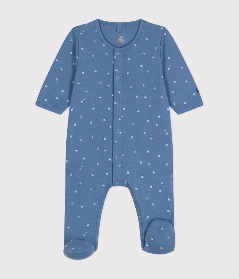 Katoenen babypyjama blauw BEACH/ MARSHMALLOW