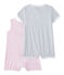 Lot de 2 combicourts bébé fille blanc .