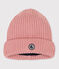 Bonnet enfant garçon-fille rose SALINE