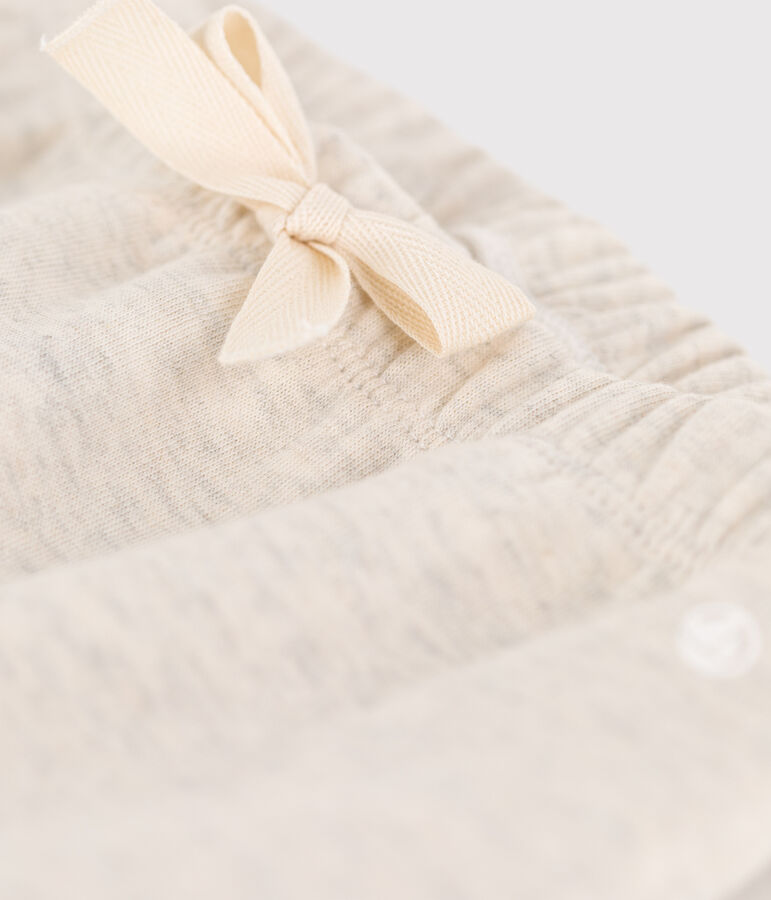 Broek in dikke jersey voor baby's beige