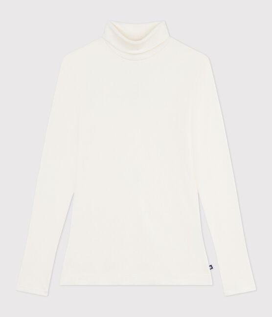 Sous-pull femme l'iconique en laine et coton écru MILK