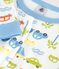 Pyjama tr&egrave;s ajust&eacute; enfant en coton imprim&eacute; voitures blanc MARSHMALLOW/blanc MULTICO