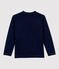 Katoenen jongens t-shirt met lange mouwen blauw SMOKING