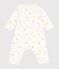 Bodyjama b&eacute;b&eacute; sans pieds en coton imprim&eacute; fleuri blanc MARSHMALLOW/blanc MULTICO