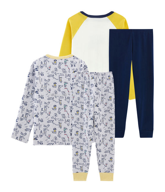 Duo de pyjamas petit garçon en côte variante 1
