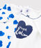 Set van twee T-shirts met korte mouwen voor meisjes met hartjes variante 1
