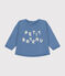 Sweatshirt en molleton bébé bleu BEACH