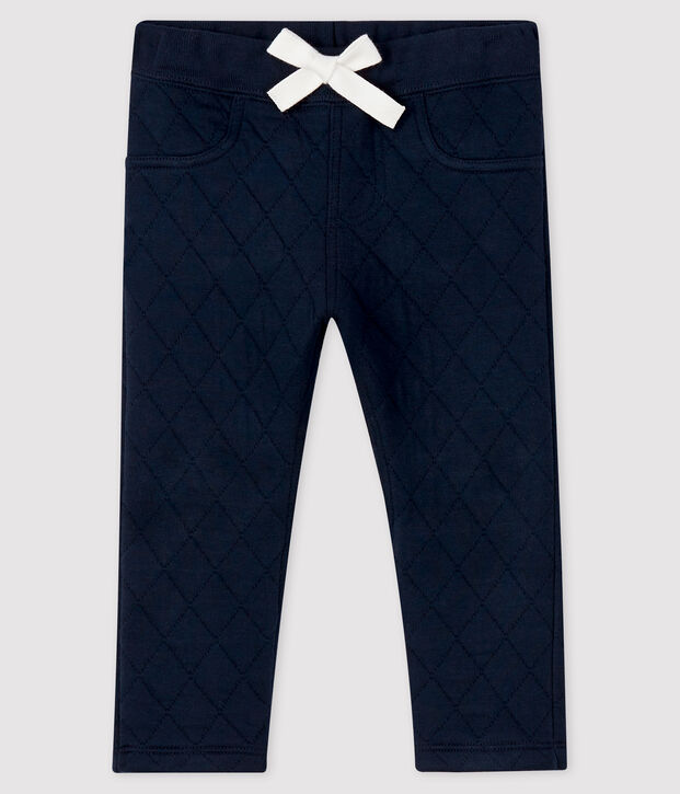 Pantalon en tubique b&eacute;b&eacute; gar&ccedil;on bleu marine