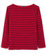 Gestreept uniseks T-shirt