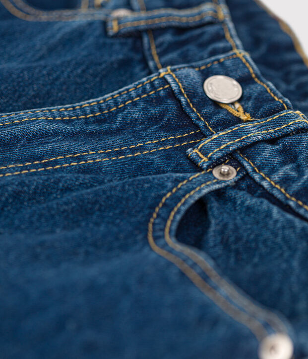Jean responsable en coton Femme bleu