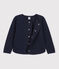 Cardigan en tubique enfant fille bleu SMOKING