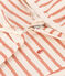 Ensemble rayé marinière en jersey épais bébé rose AVALANCHE/blanc SIENNA
