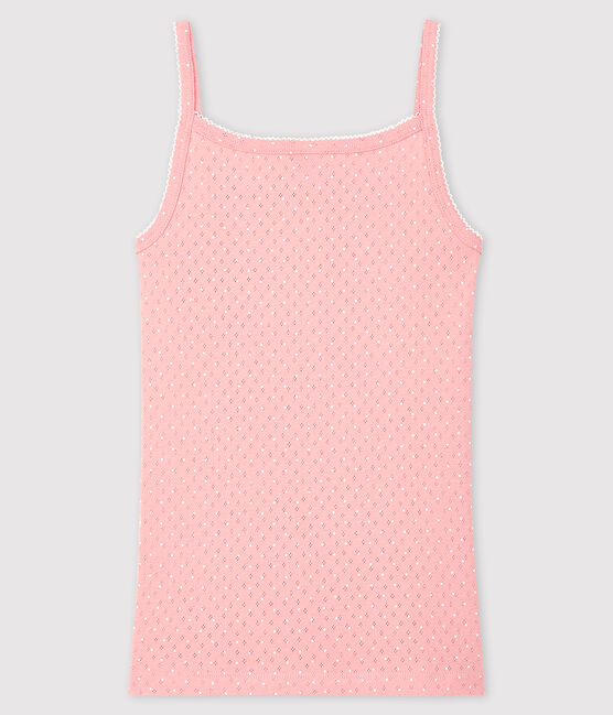 Chemise à bretelles fantaisie Femme rose CHARME/blanc ECUME
