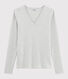 Iconisch katoenen Dames t-shirt met V-hals