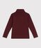 Sous-pull enfant en coton uni bordeaux
