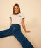 Tee-shirt Le Droit Paris en coton femme écru AVALANCHE