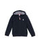 Sweat shirt zippé en polaire bleu ABYSSE