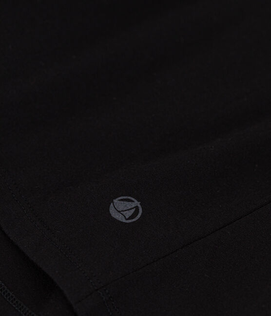Tee-shirt LE DROIT col V en coton Femme noir NOIR