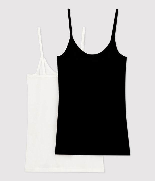 Lot 2 chemises &agrave; bretelles Femme multicouleur