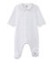 Dors-bien bébé mixte en velours blanc ECUME