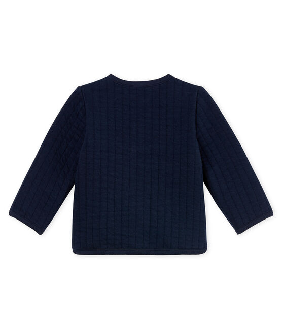 Cardigan en tubique matelassé bébé fille bleu SMOKING