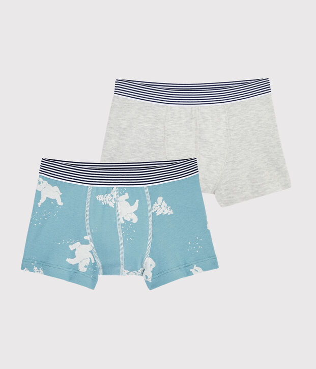 Lot de 2 boxers imprim&eacute; y&eacute;ti petit gar&ccedil;on multicouleur