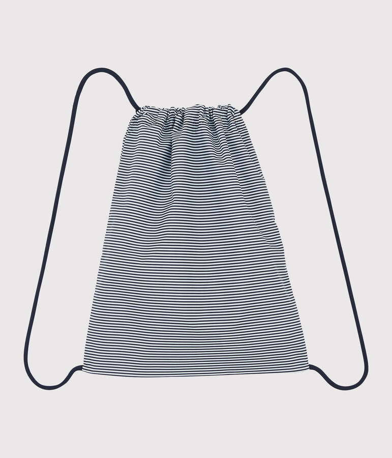 Rugzak kinderen meisjes/jongens blauw/wit