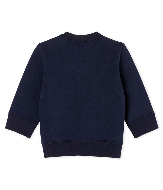 Sweatshirt bébé garçon en molleton bleu SMOKING CN