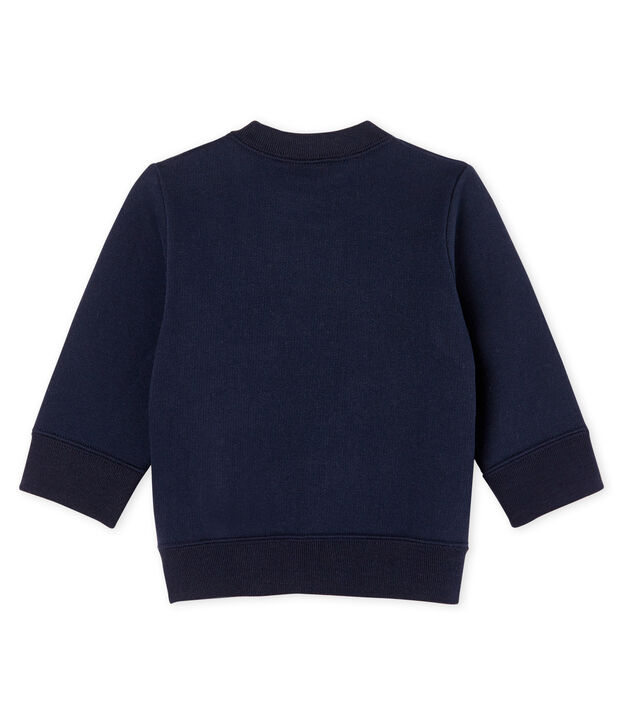 Sweatshirt b&eacute;b&eacute; gar&ccedil;on en molleton bleu