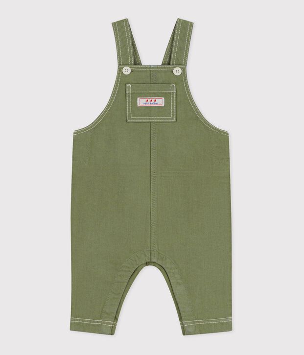 Lange babysalopette van gekleurde denim OLIVINE