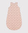 Fluwelen trappelzak voor baby's - TOG 3 roze SALINE/wit MULTICO