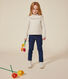 Tee-shirt manches longues en côte enfant fille