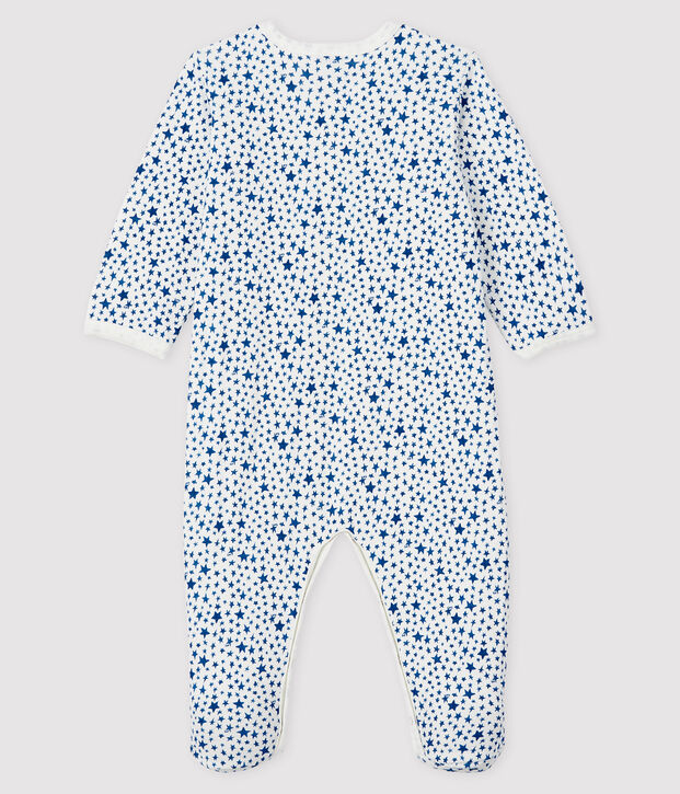 Tubic slaappakje met blauwe hartjes voor baby wit/multicouleur
