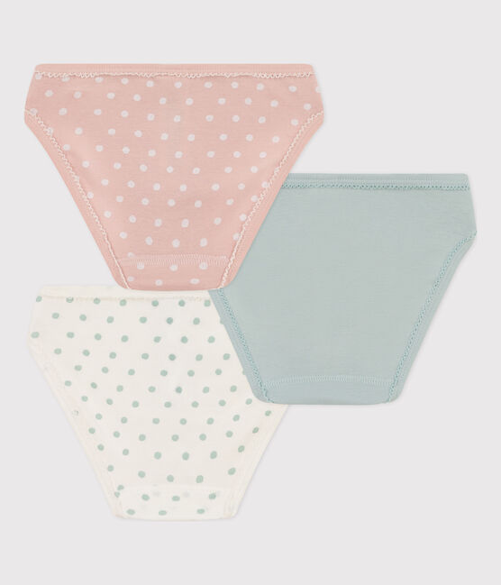 Lot de 3 culottes à pois en coton petite fille variante 1