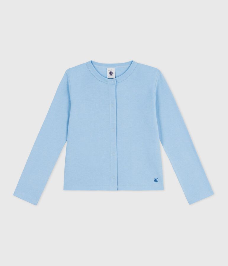 Effen katoenen vestje voor kinderen blauw